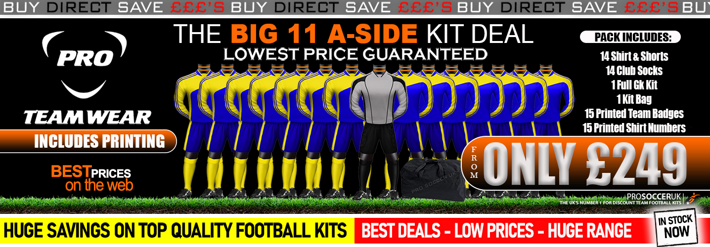 11 a side football kits