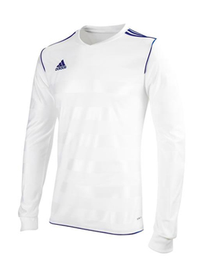 Adidas Tabela Clearance Football Shirt White/Royal LS - Sale