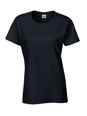 Gildan Womens Plain Clearance T-Shirt - Black