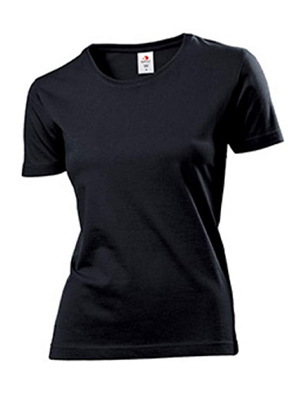 Stedman Womens Plain Clearance T-Shirt - Black