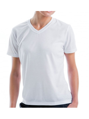 Xpres Womens V Neck Plain Clearance T-Shirt - White