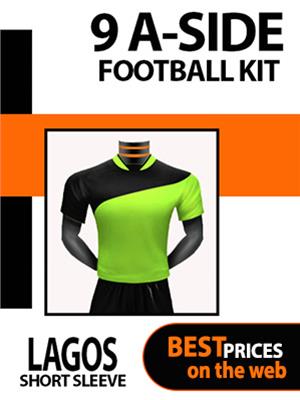 Lagos Short Sleeve 9 A Side Football Kit