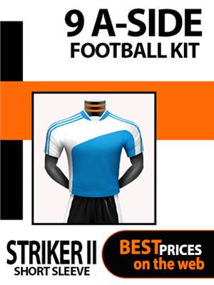 Striker Short Sleeve 9 A Side Football Kit