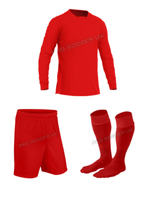 Academy Long Sleeve Red Football Kit