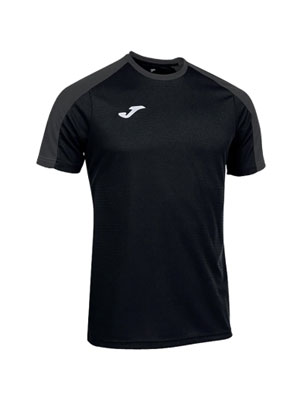 Joma Clearance Eco Championship SS Tee Black/Anthracite CL119