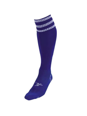 Precision Clearance Pro 3 Stripe Socks Royal/White