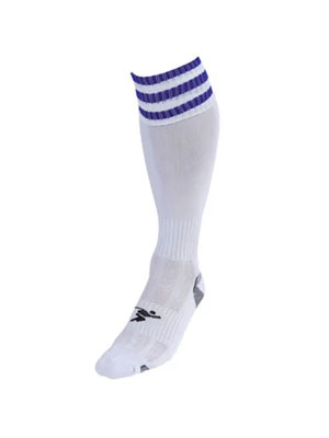 Precision Clearance Pro 3 Stripe Socks White/Royal