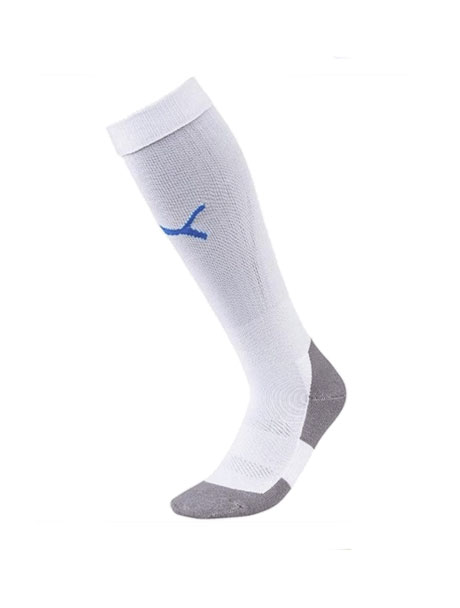 Puma Clearance Kneehigh Socks White/Electric Blue Lemonade CL102