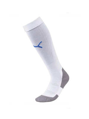 Puma Clearance Kneehigh Socks White/Electric Blue Lemonade CL102