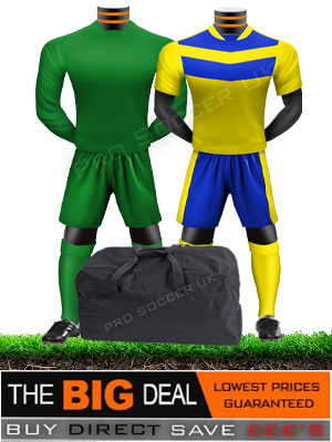 Euro Short Sleeve Junior/School Football Kit Pack