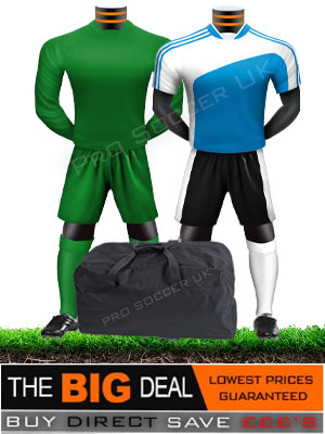 Striker II Short Sleeve Junior/School Football Kit Pack