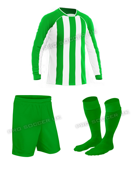 Team Green/White Football Kits